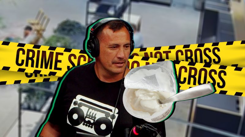 WATCH: George FM security footage reveals if Tammy really licks the lids of his co-worker’s yog