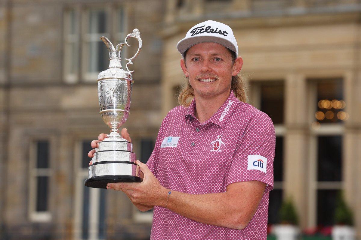 Mulleted Aussie legend wins Open golf tournament and smashes beers in the trophy