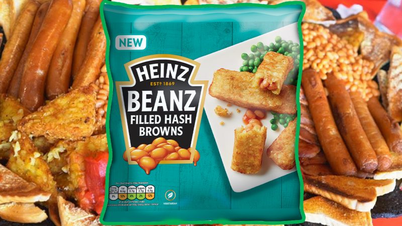 Dusty feeds are levelling up cos Heinz just released hash browns filled with baked beans