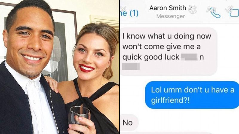 The toilet middy has  shared all of Aaron Smith's dirty messages
