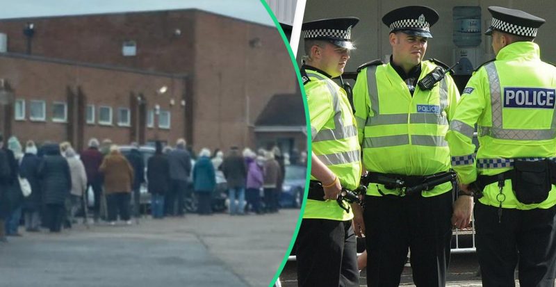 Police in the UK mistake pensioners queueing for vaccine for an illegal RAVE 