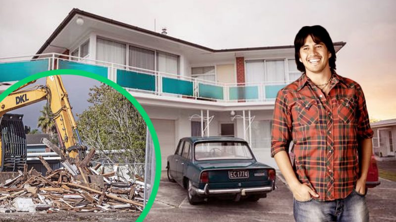The Outrageous Fortune house has been demolished