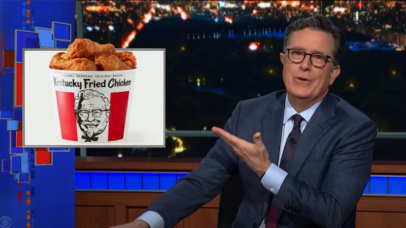 Stephen Colbert hilariously mocks KFC boot bandits!