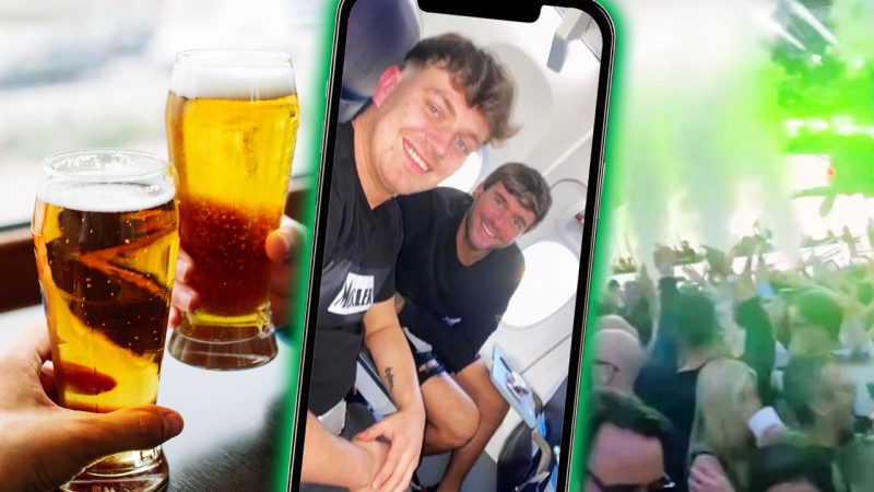 These two lads went out for 'just one beer’ and ended up in Ibiza
