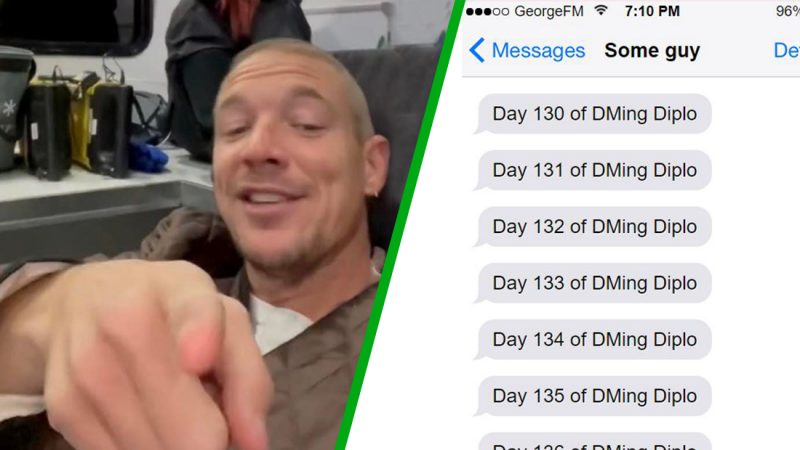 'If you continue this...': Diplo responds to kid who DMed him for 335 straight days