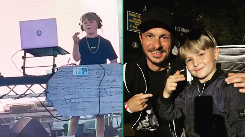 Eight-year-old lad becomes youngest DJ to play Glastonbury, also ‘skanks’ on stage with Andy C