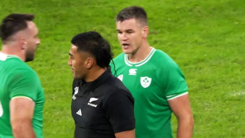 Rieko Ioane and Johnny Sexton’s little 'chat' at end of Rugby World Cup game finally explained
