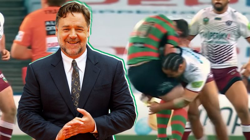 WATCH: Russell Crowe just broke down the NRL rules for Americans and fans are loving it