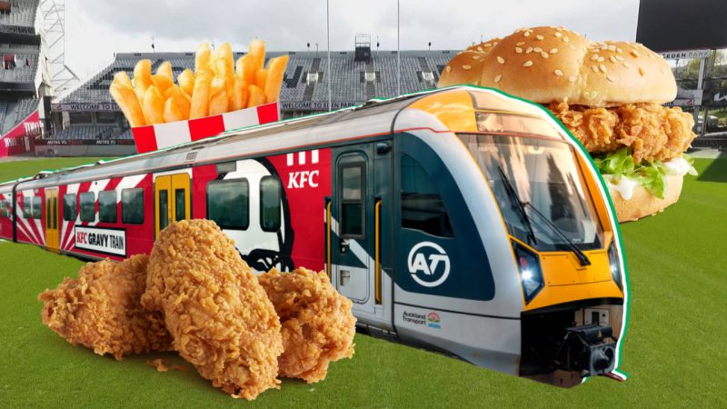 I was on KFC’s Gravy Train to Eden Park and experienced the true tasty peak of public transport