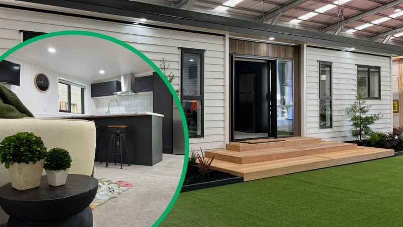 This fully kitted tiny home is going to auction with a $1 reserve for NZ tradies' mental health