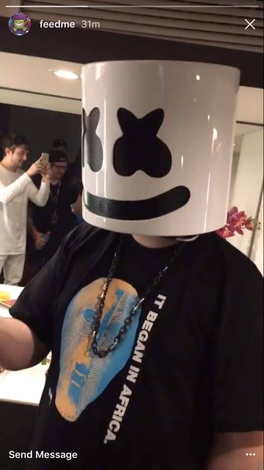 Marshmello's  identity accidentally revealed on Instagram