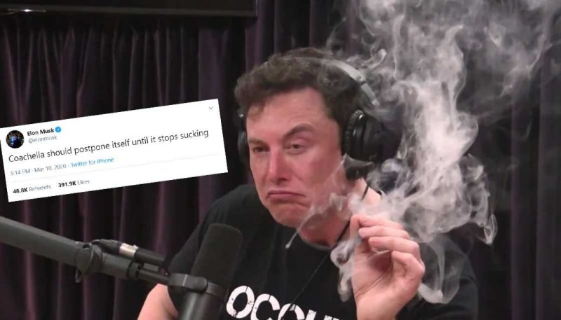 Elon Musk says Coachella should postpone itself until it stops sucking