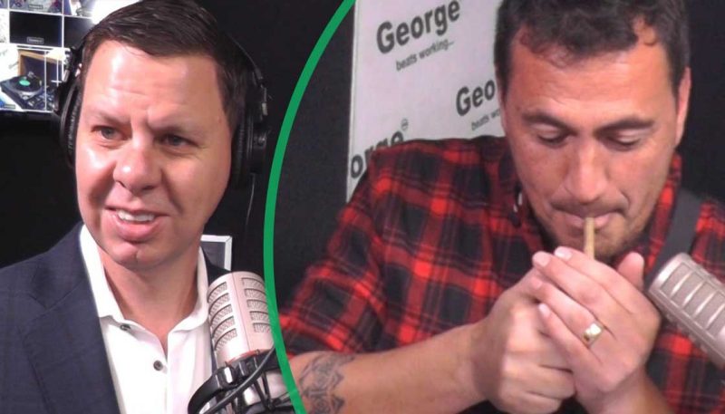 WATCH: Paddy Gower talks getting blazed while Tammy sparks up